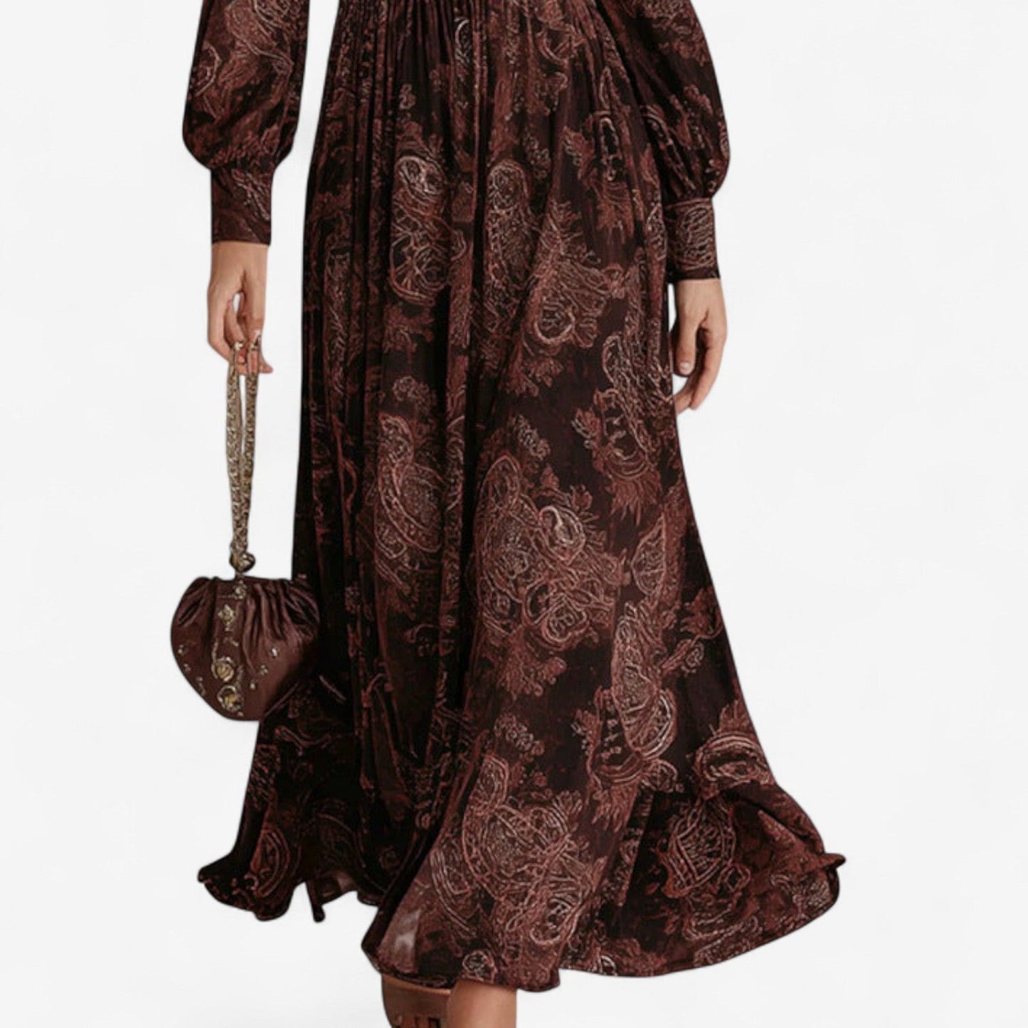 Boho Long Sleeve Maxi Dress