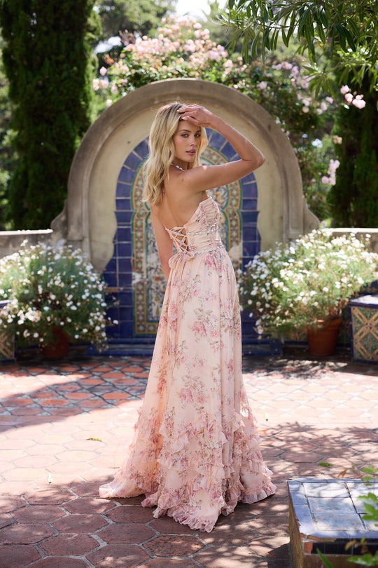 Floral Wedding Guest Maxi Dress