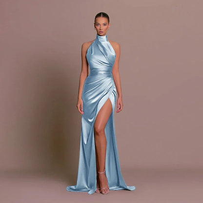 Formal Halter Maxi Dress