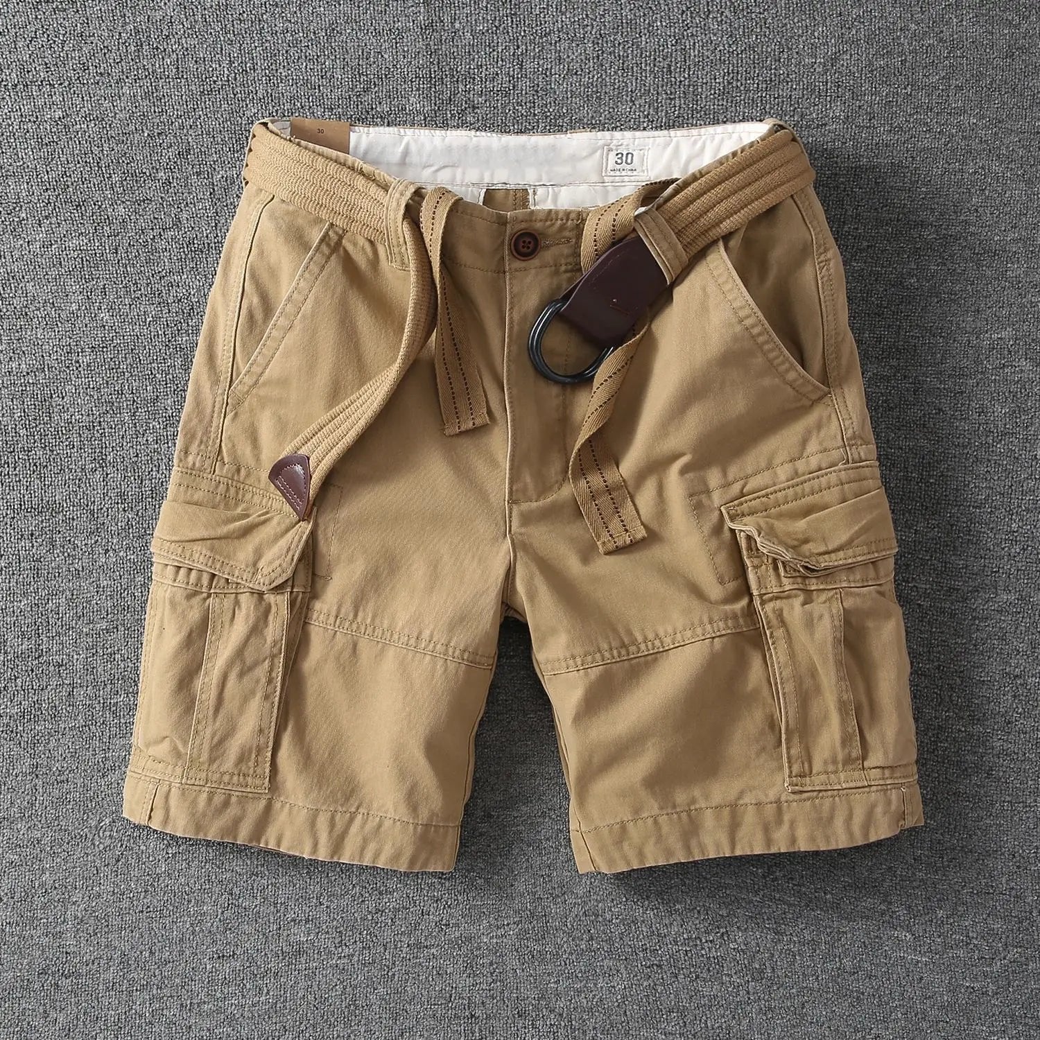 Men's Cargo Shorts - Beige