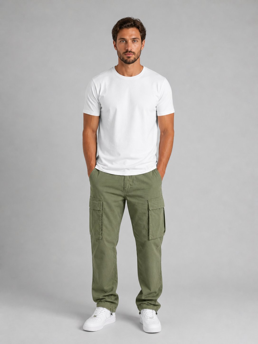 Men's Straight Cargo Pants